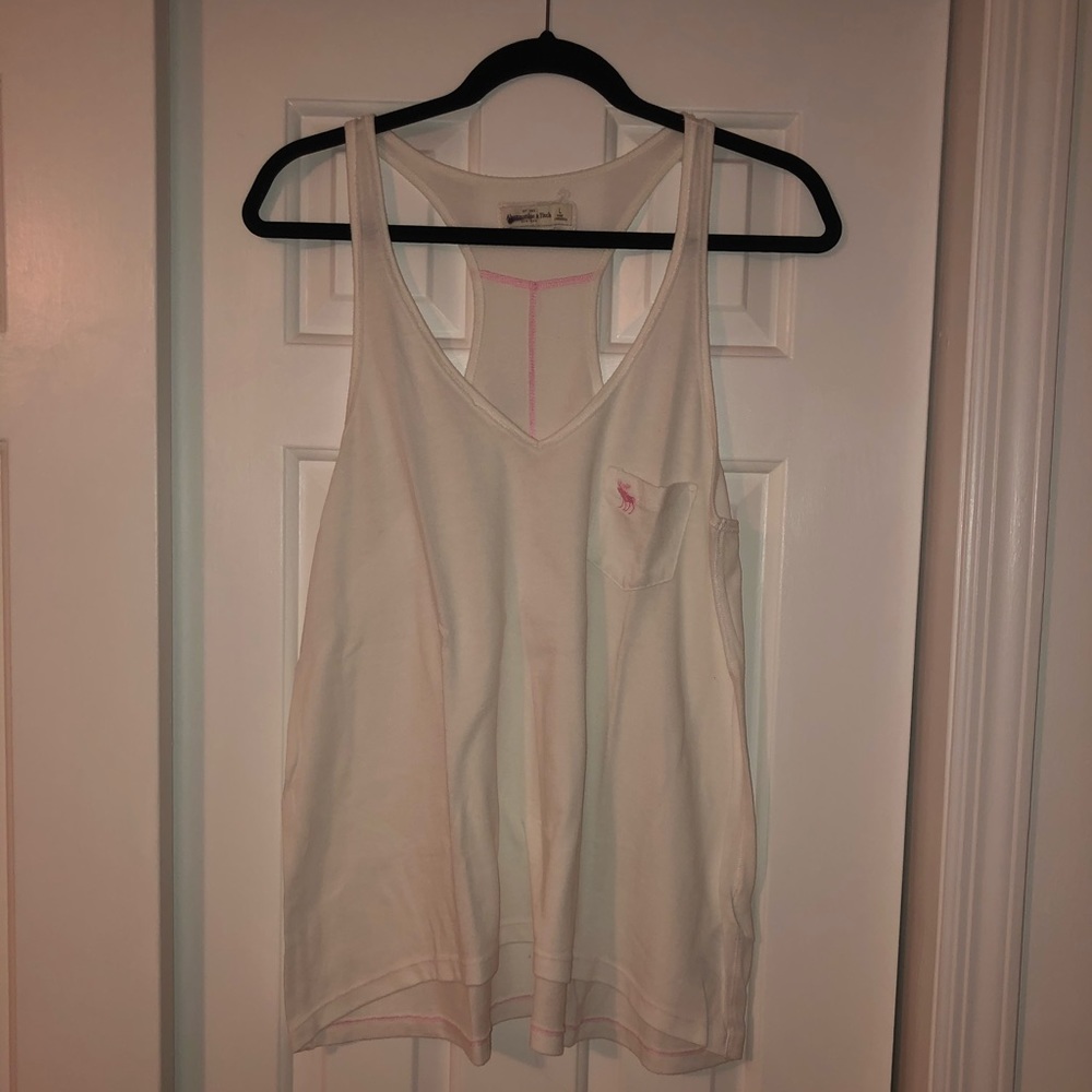 White Abercrombie & Fitch Tank Top